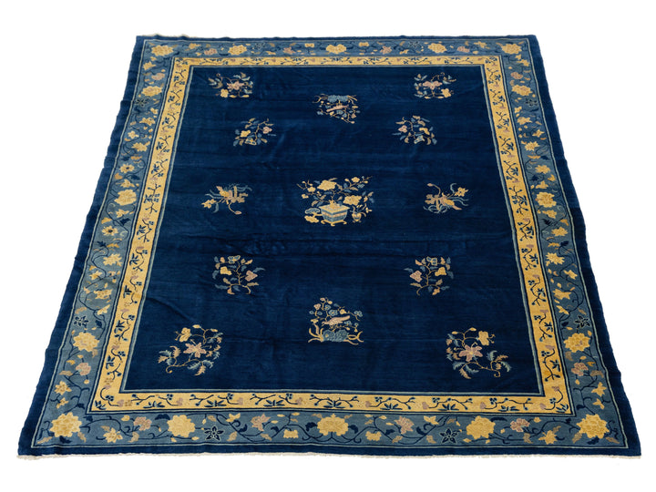 Antique Art Deco Chinese Rug 9 X 12
