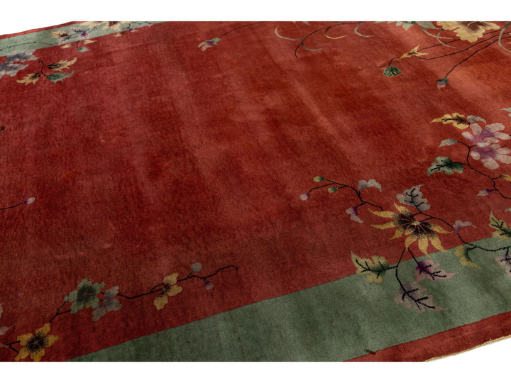 Antique Art Deco Chinese Rug 9 X 11