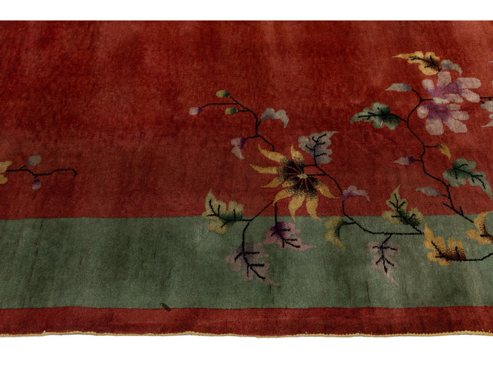 Antique Art Deco Chinese Rug 9 X 11