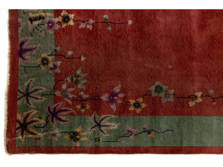 Antique Art Deco Chinese Rug 9 X 11