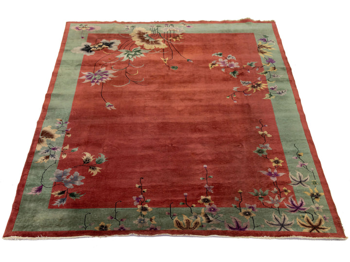 Antique Art Deco Chinese Rug 9 X 11