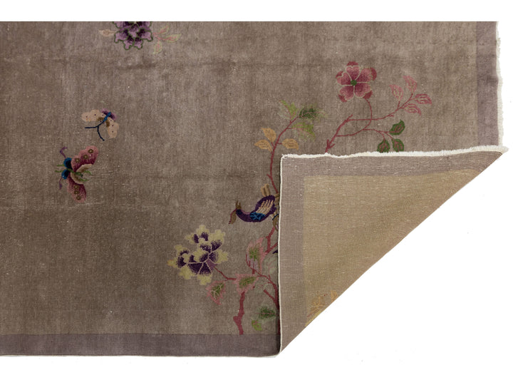 Antique Art Deco Chinese Rug 9 X 12