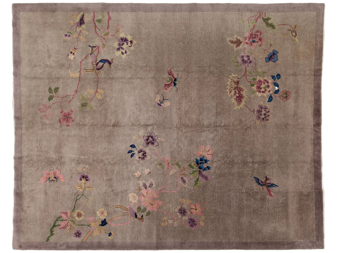 Antique Art Deco Chinese Rug 9 X 12