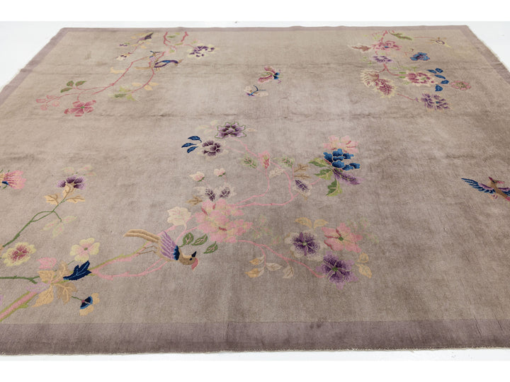 Antique Art Deco Chinese Rug 9 X 12