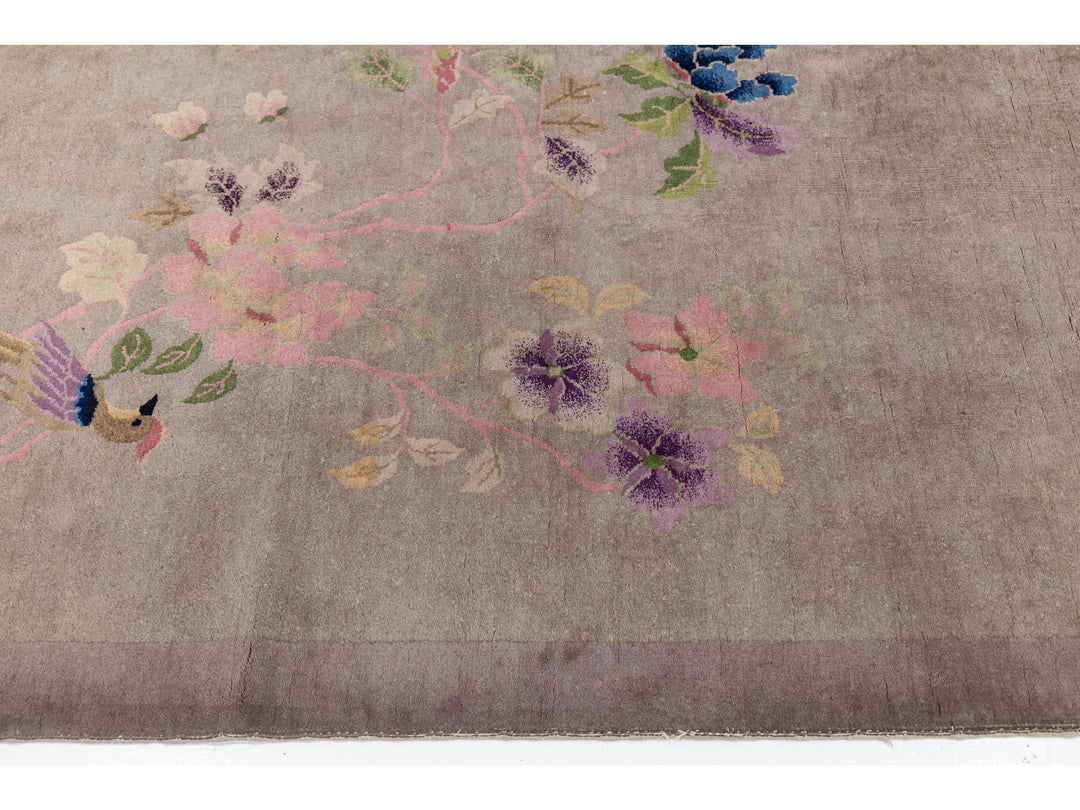 Antique Art Deco Chinese Rug 9 X 12