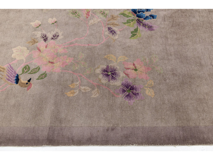 Antique Art Deco Chinese Rug 9 X 12