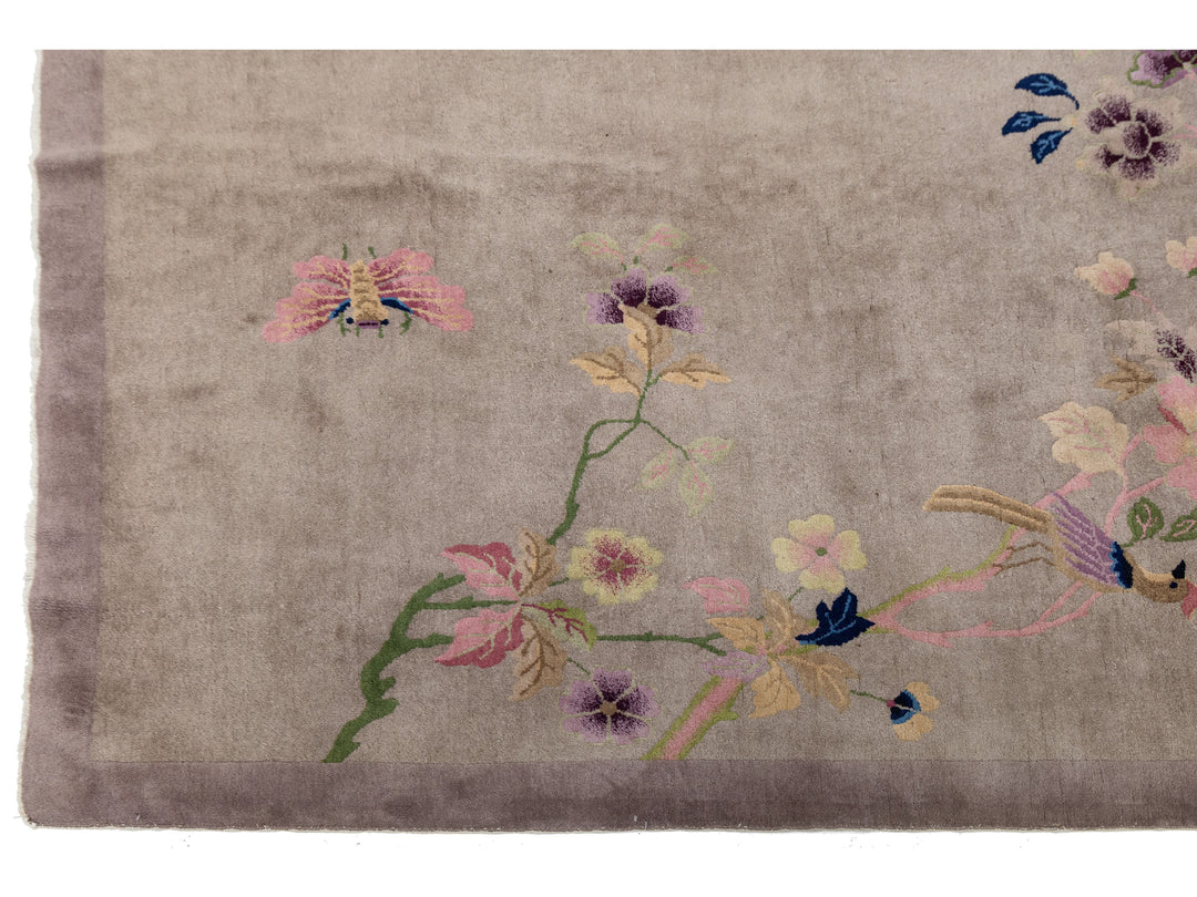 Antique Art Deco Chinese Rug 9 X 12
