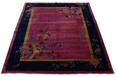 Antique Art Deco Chinese Rug 9 X 12