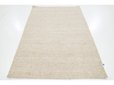 Modern Felted Wool Rug 5 X 8