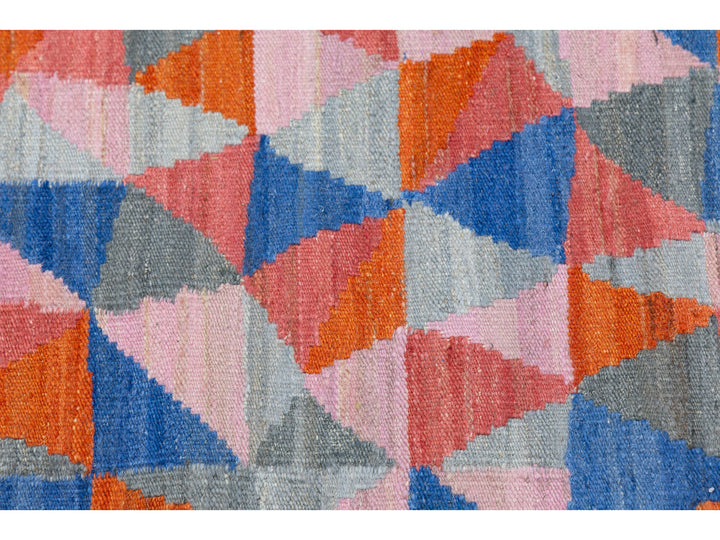Modern Kilim Wool Runner Rug 3 X 12