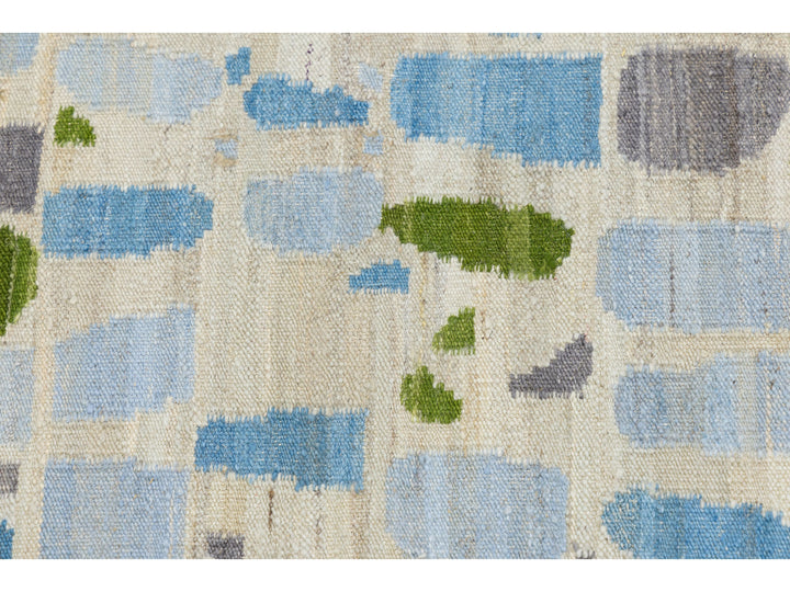 Modern Kilim Wool Rug 10 X 12