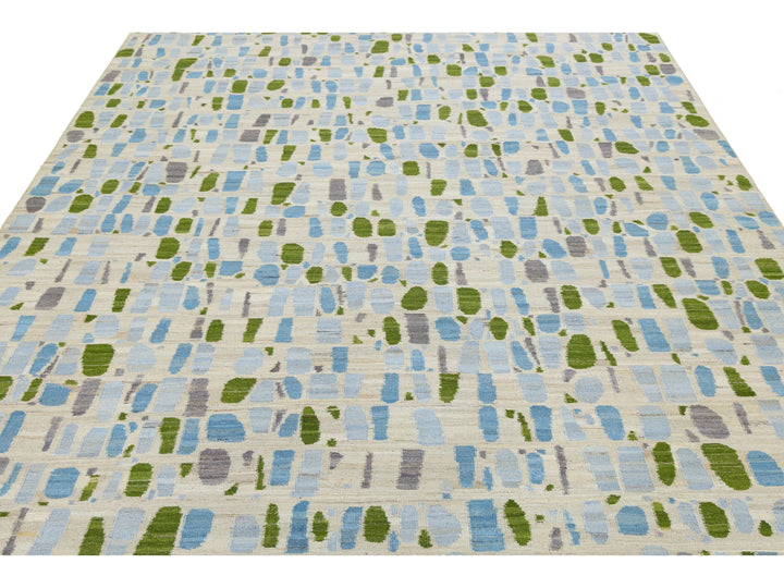 Modern Kilim Wool Rug 10 X 12