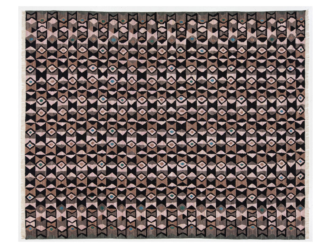 Modern Kilim Wool Rug 10 X 12