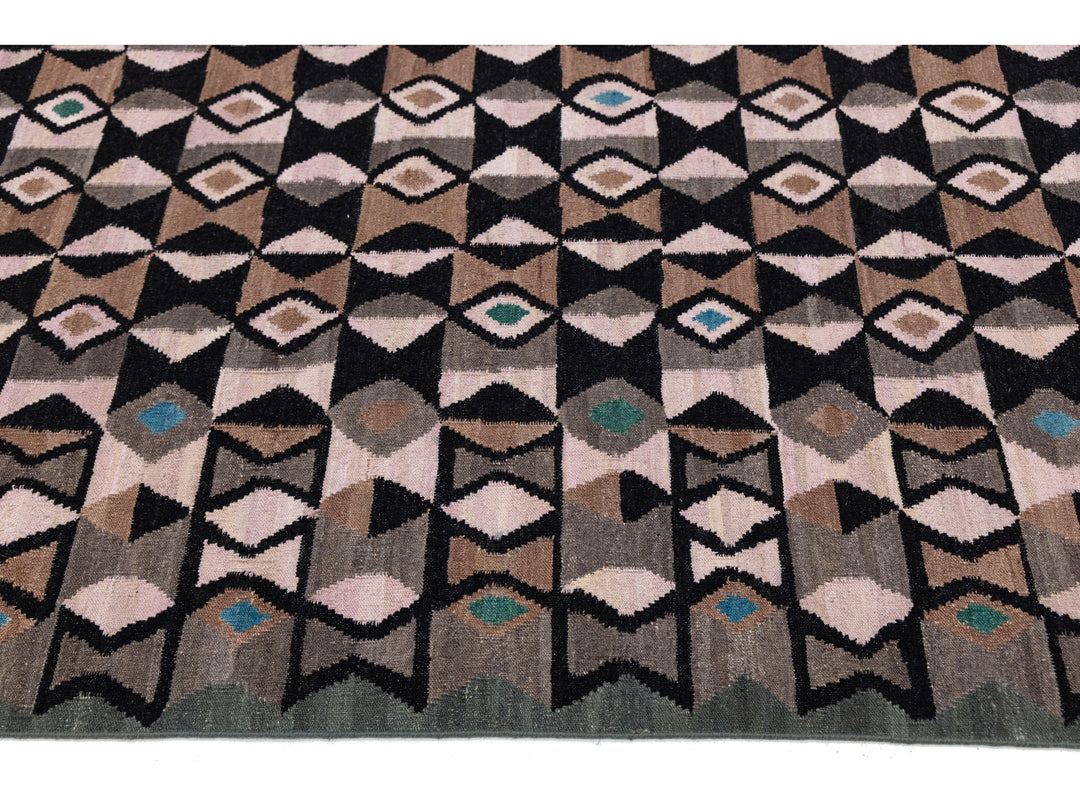 Modern Kilim Wool Rug 10 X 12