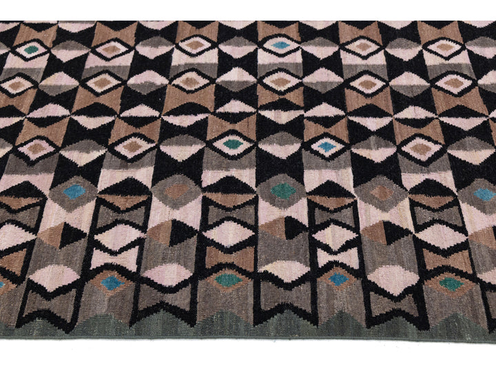 Modern Kilim Wool Rug 10 X 12