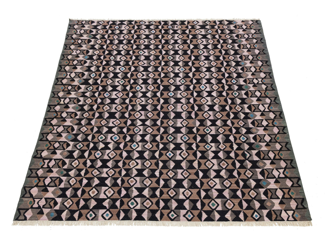 Modern Kilim Wool Rug 10 X 12