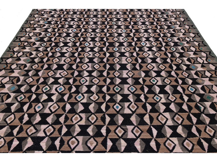 Modern Kilim Wool Rug 10 X 12