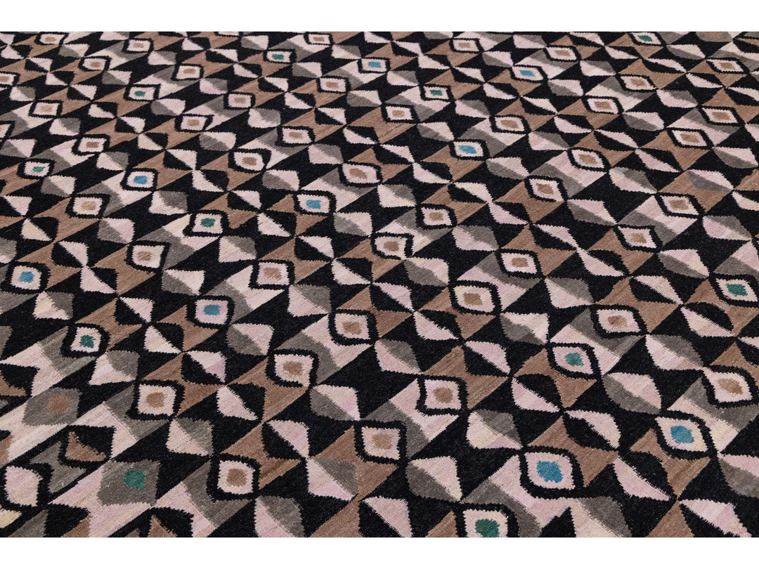 Modern Kilim Wool Rug 10 X 12
