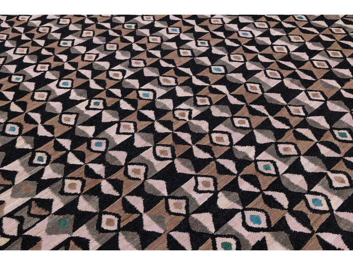 Modern Kilim Wool Rug 10 X 12