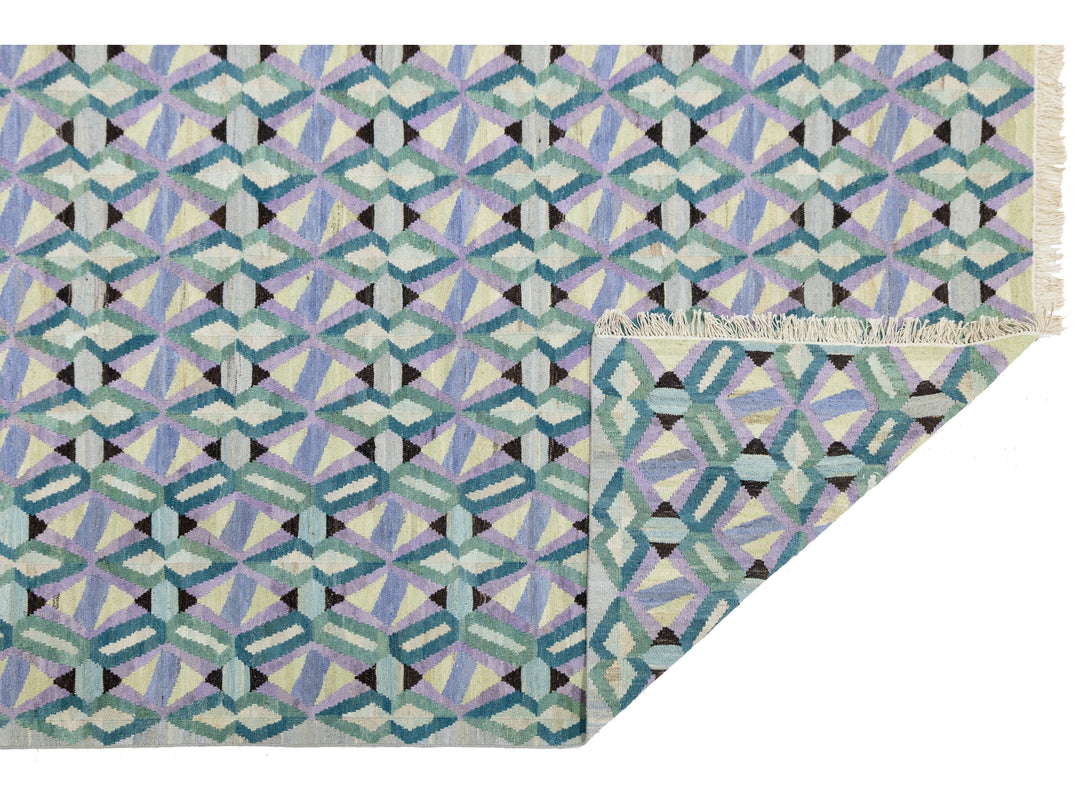 Modern Kilim Wool Rug 10 X 12