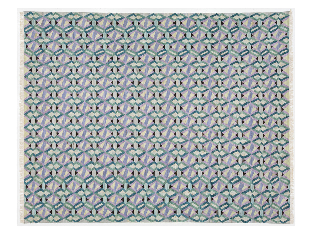 Modern Kilim Wool Rug 10 X 12