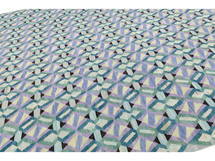 Modern Kilim Wool Rug 10 X 12