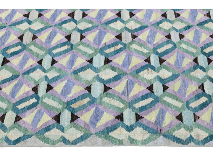 Modern Kilim Wool Rug 10 X 12