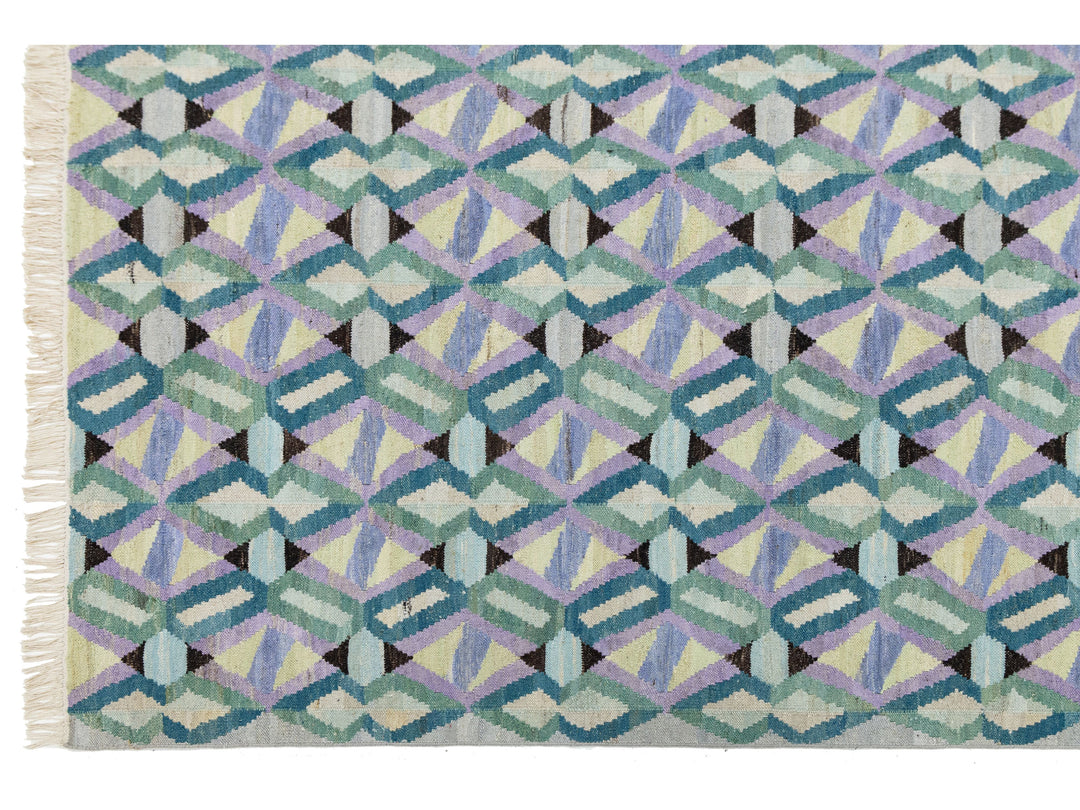 Modern Kilim Wool Rug 10 X 12