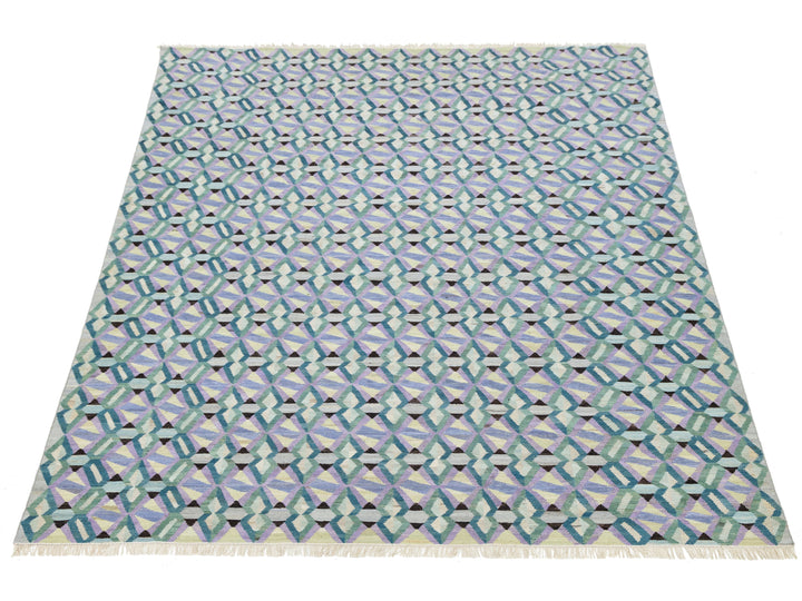 Modern Kilim Wool Rug 10 X 12