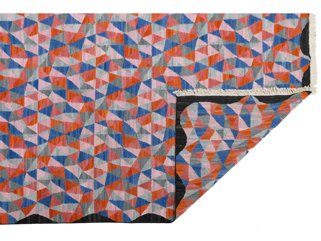 Modern Kilim Wool Rug 10 X 12