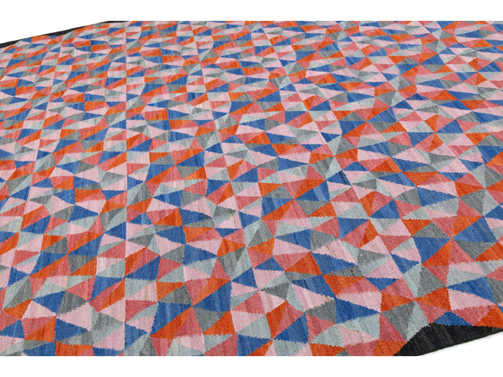 Modern Kilim Wool Rug 10 X 12