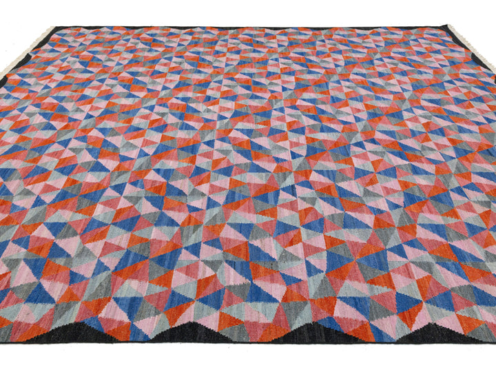 Modern Kilim Wool Rug 10 X 12