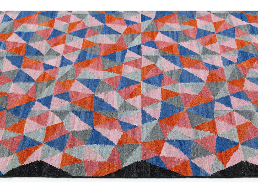 Modern Kilim Wool Rug 10 X 12
