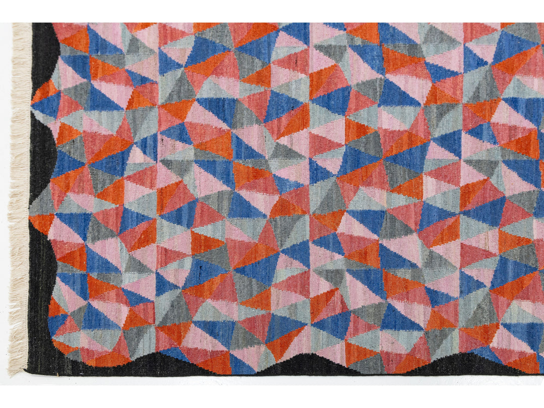 Modern Kilim Wool Rug 10 X 12