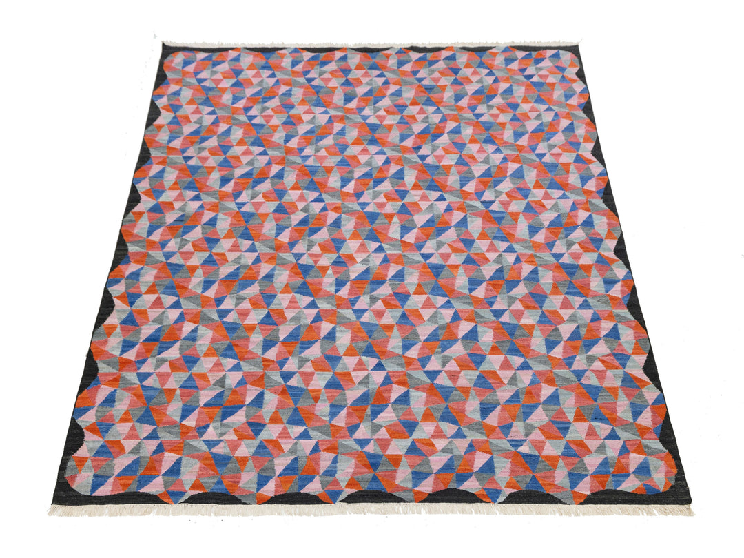 Modern Kilim Wool Rug 10 X 12