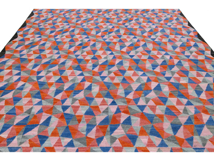 Modern Kilim Wool Rug 10 X 12