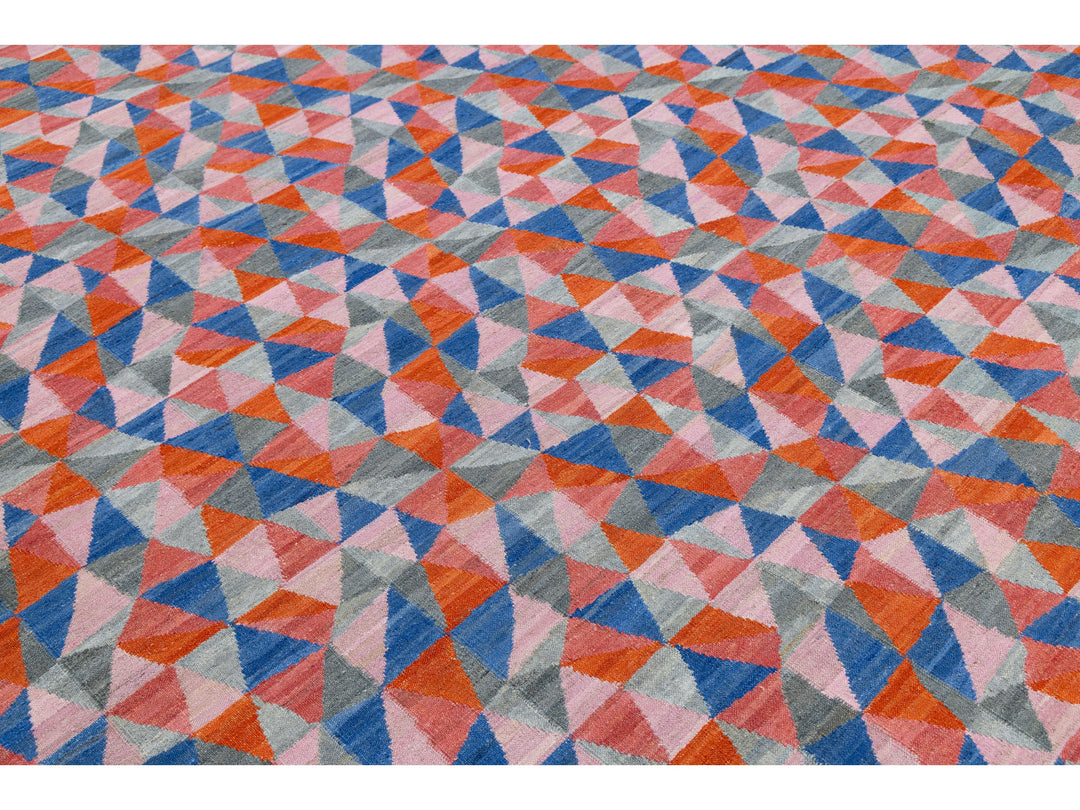Modern Kilim Wool Rug 10 X 12