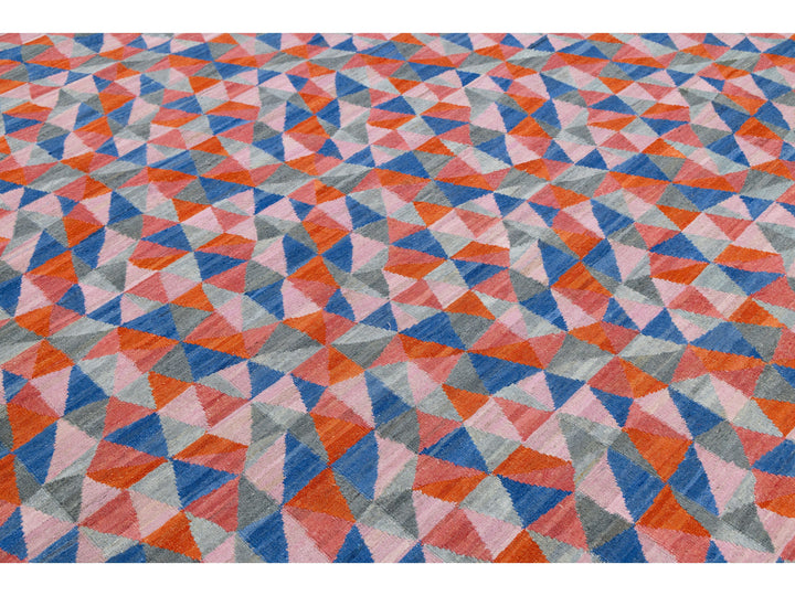 Modern Kilim Wool Rug 10 X 12