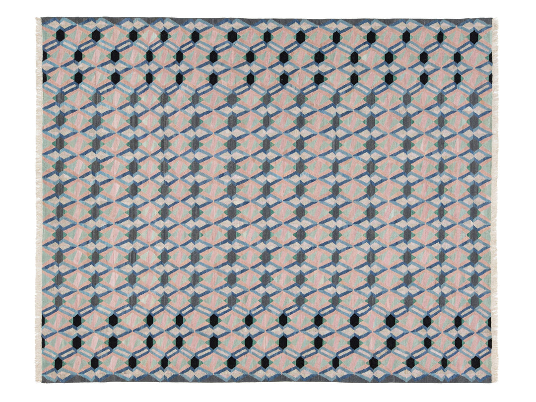 Modern Kilim Wool Rug 10 X 12