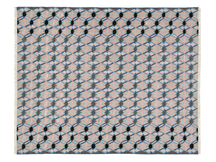 Modern Kilim Wool Rug 10 X 12