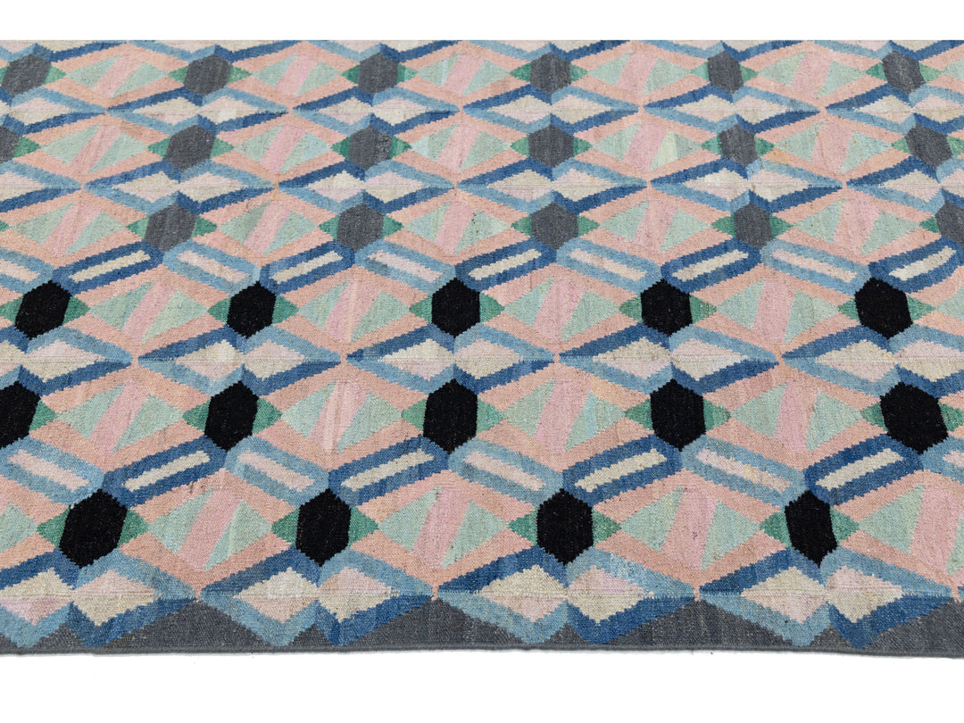 Modern Kilim Wool Rug 10 X 12