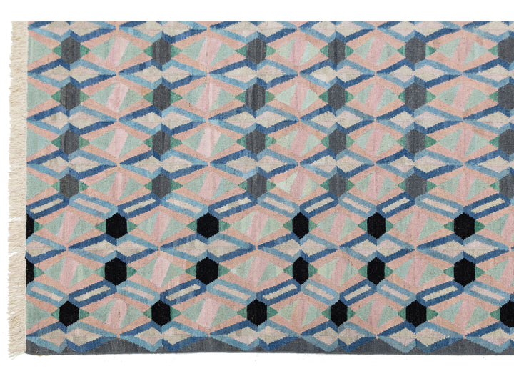 Modern Kilim Wool Rug 10 X 12