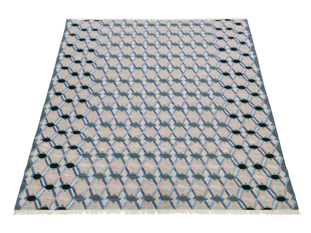 Modern Kilim Wool Rug 10 X 12