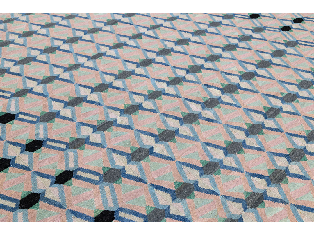 Modern Kilim Wool Rug 10 X 12