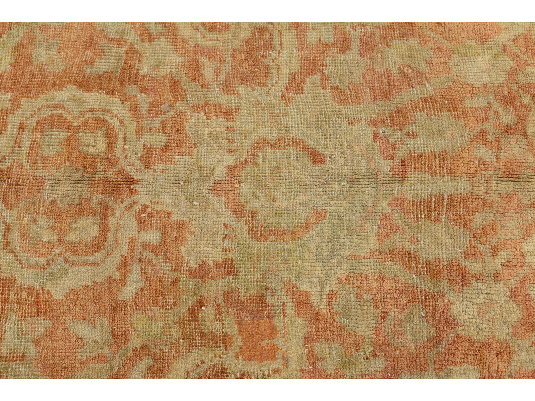Antique Mahal Wool Rug 15 X 25