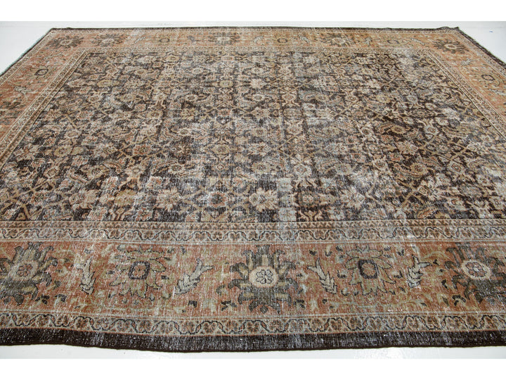 Antique Sultanabad Wool Rug 10 X 14