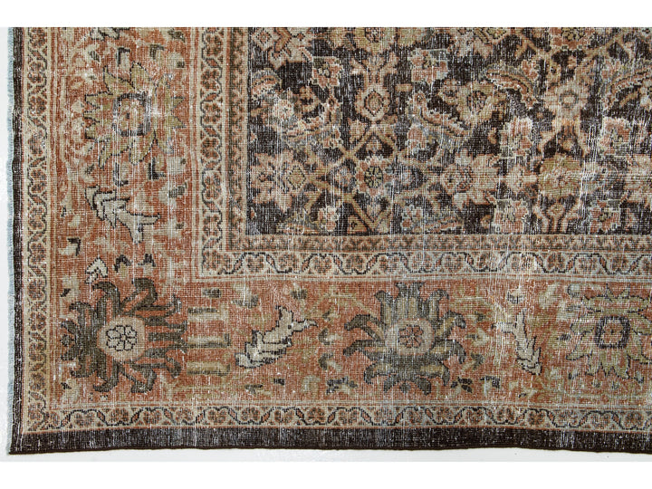 Antique Sultanabad Wool Rug 10 X 14