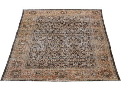 Antique Sultanabad Wool Rug 10 X 14