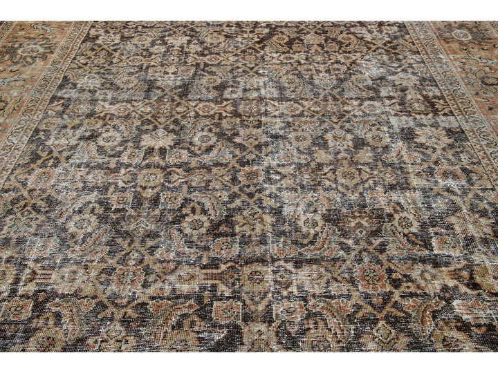 Antique Sultanabad Wool Rug 10 X 14