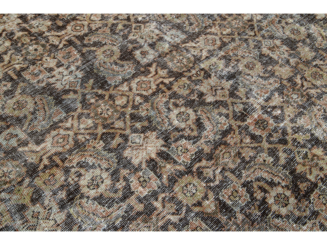 Antique Sultanabad Wool Rug 10 X 14